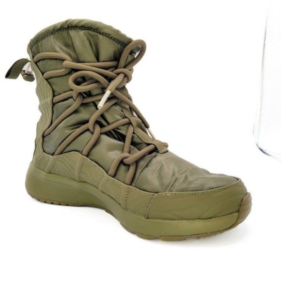 Nike Tanjun High Rise Women's Boots Sz 8 Green Military AO0355 300 Light Weight! - Picture 4 of 9